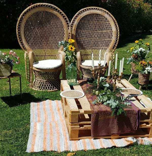 Decoración floral para pazos